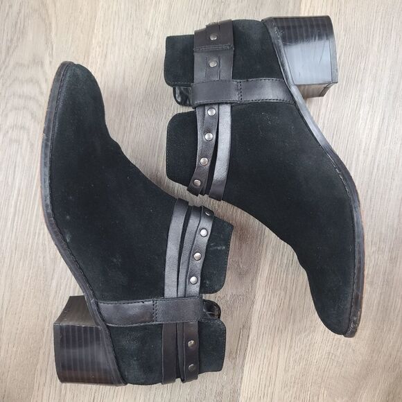 Clarks Sumerset Suede Ankle Booties size 7 - Picture 7 of 9